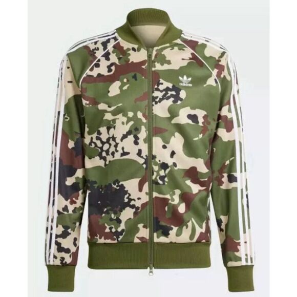 adidas Originals SSTR Track Top Jacket Camo Camouflage IS0253 Men's Size Large - Picture 7 of 8